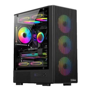 九尾狐T11 diy组装电脑机箱台式机ATX大板侧透水冷外壳白色MATX