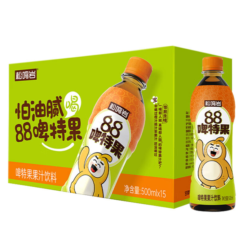 松鸣岩啤特果低脂清爽酸甜饮料