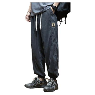 凉感天丝莱赛尔束脚休闲裤加大码