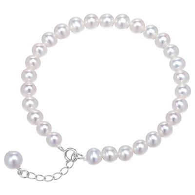 黛米S925银近圆淡水珍珠手链手串