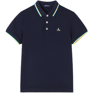 【5A抗菌】Navigare意大利小帆船男童POLO衫夏季薄款短袖T恤上衣