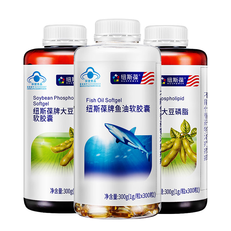 纽斯葆深海鱼油中老年大豆卵磷脂