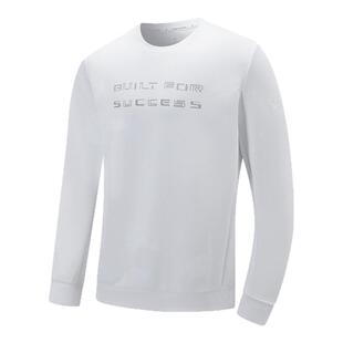 特步卫衣男2024春季新款套头衫训练针织上衣长袖976129920090