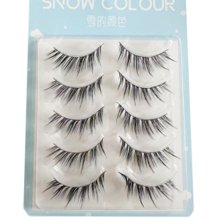 狐系斜飞假睫毛超细梗自然甜酷仿真眼睫毛素颜狐狸眼一片式新手