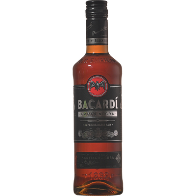 百加得黑朗姆酒500ml正品行货