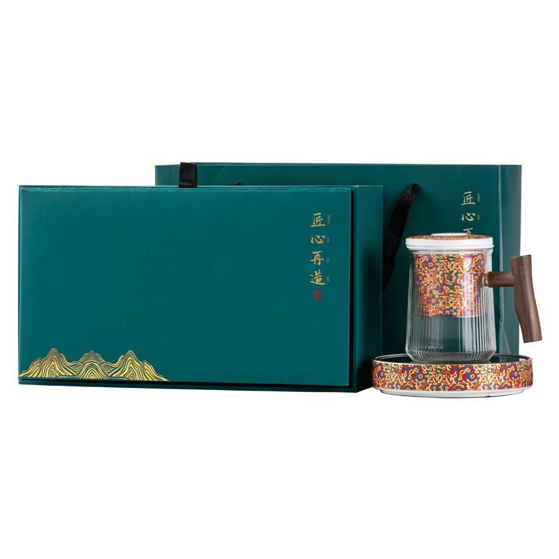 玻璃复古恒温茶水分离泡茶杯子