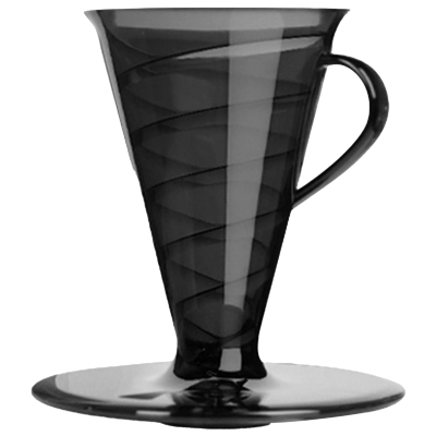V30滴漏式半透黑螺旋滤杯