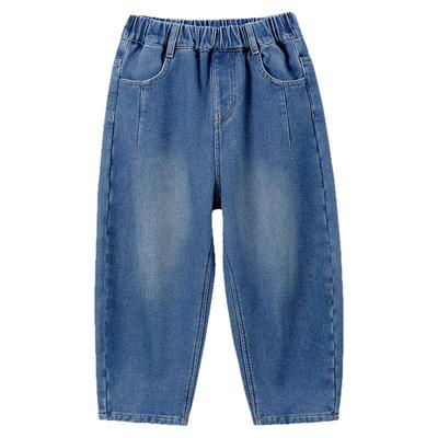 男童加绒牛仔裤冬装长裤