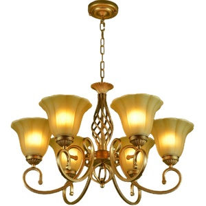 欧式艺铁艺复古书房6头吊灯简约客厅卧室餐厅地中海吊灯灯具