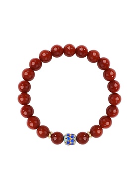 鱼头星星南红玛瑙手串古风采莲手链转运珠女生高颜值礼物官方正品