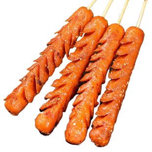 双润煎烤旺淀粉肠商用批发黄金脆皮烤肠整箱网红路边摊大根整箱