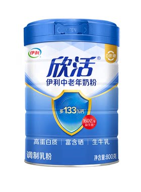 伊利中老年奶粉高钙富硒益生菌