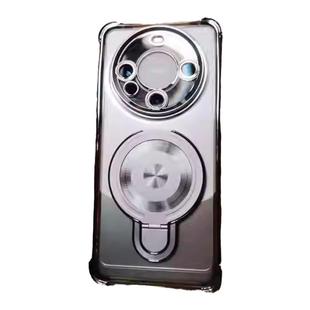 磁吸支架适用华为mate80pro手机壳四角气囊透明mate70pro自带镜头膜mate60pro男女款简约防摔保护套m80promax