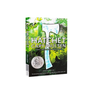 手斧男孩 英文原版 Hatchet 儿童文学 纽伯瑞奖小说 悬疑探险 荒野求生 1020L 暑期书单 12岁+ 课外读物 青少年 励志成长 野外生存