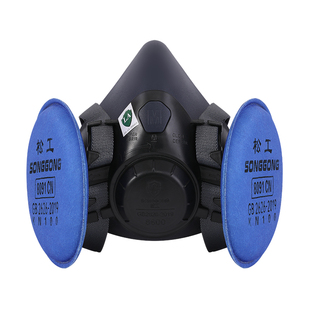 松工8600防尘口罩防工业粉尘焊工二保焊专用面罩p100活性炭过滤棉