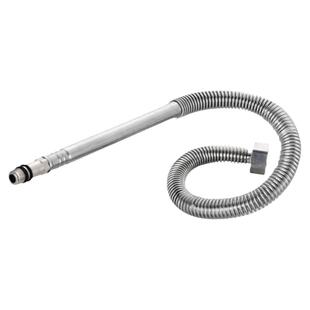 恒爵304不锈钢尖头加厚冷热高压防爆波纹管软管4分单头金属进水管