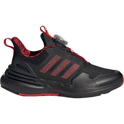 Adidas/阿迪达斯bounce黑色红色儿童休闲缓震按钮跑步鞋IE4239
