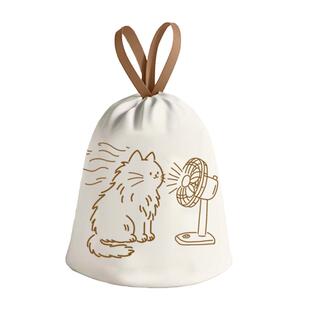 利得家用免撕印花抽绳垃圾袋小猫200只加厚45*45