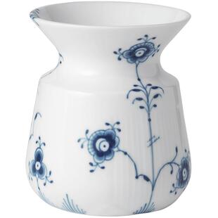 RoyalCopenhagen皇家哥本哈根蓝色缤纷唐草手绘花瓶摆件客厅装饰