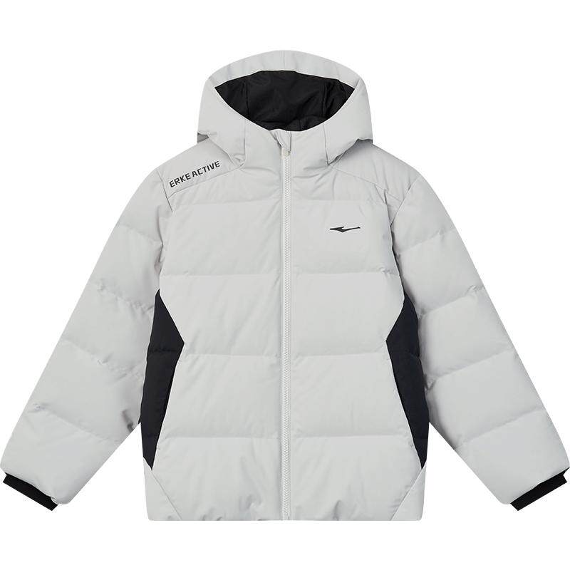 鸿星尔克童装儿童羽绒服秋冬季男童保暖防泼水防风科技羽绒外套