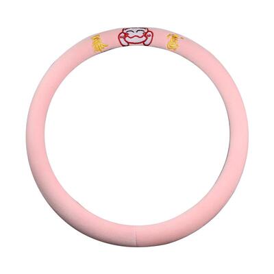 汽车方向盘套冬季毛绒通用型把套男女款可爱防滑保暖冬天车把套