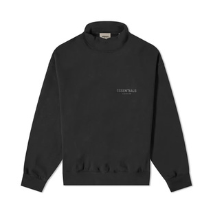 Fear Of God Essentials 反光logo皮标高领卫衣男女同款套头衫