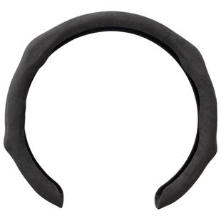 汽车方向盘套翻毛皮四季通用鹿绒皮适用大众奔驰运动防滑5D把套薄