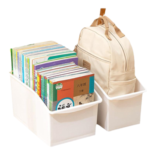装书收纳箱书本书籍桌下可移动学生高中生书箱教室用放书收纳盒