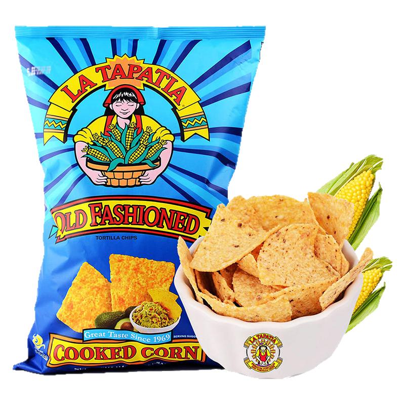 美国进口墨西哥少女玉米片传统咸味小吃香脆粗粮零食薯片办公追剧