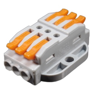 KV223电线接线器快速接线端子排按压式连接器多进多出接头固定式