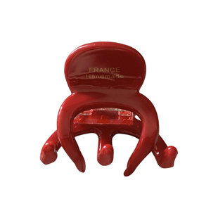 ins复古章鱼抓夹中号半扎发 france高级感巧克力加厚发抓鲨鱼夹