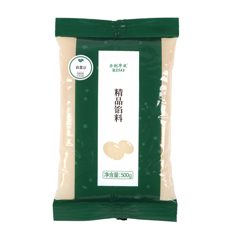 力创华成韩式豆沙裱花低糖白豆沙白芸豆馅和果子馅料烘焙青团材料
