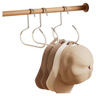 整理师推荐帽子收纳神器家用衣服包挂钩免打孔帽子圆环衣架不变形