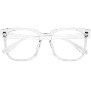 乐申近视眼镜框女可配度数超轻纯钛透明小眼眶TR90眼睛框镜架男款