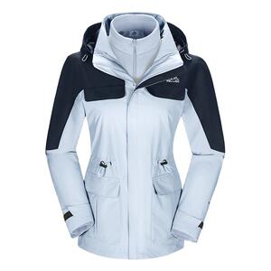 山色伯希和户外冲锋衣女秋冬新款三合一防暴雨徒步登山外套男