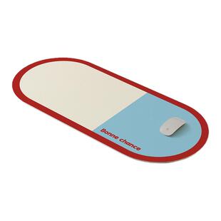 韩系ins风撞色超大鼠标垫女生高颜值办公室工位电脑防水防油桌垫