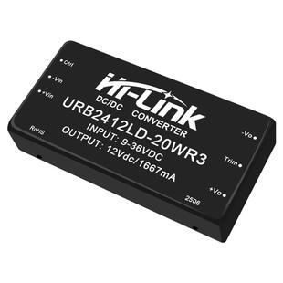 URB2412LD-20WR3电源模块 DC/DC隔离模块24V转12V20W稳压单路输出