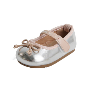 春秋季新款女宝宝鞋子0一1-2周岁小童公主单鞋软底婴儿学步小皮鞋