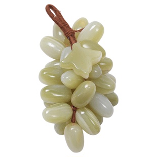 北欧风玉石葡萄装饰摆件雅致客厅玄关装饰创意酒柜茶几点缀工艺品