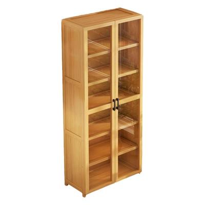 家用落地透明书架防尘