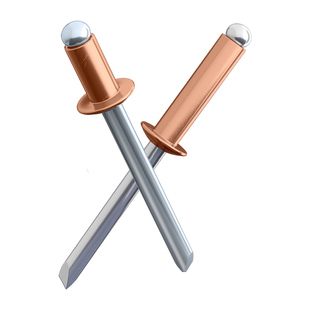 紫铜抽芯铆钉M2.4M3.2M4M4.8开口型圆头铜拉钉半圆头铜拉帽钉铆钉