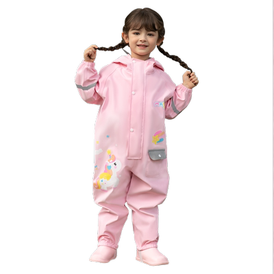儿童雨衣女童全身防水幼儿园小童