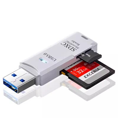 读卡器usb3.0sd卡相机适用苹果索尼佳能尼康手机连接内存直传OTG传输线sony转换typec头iPhone口多合一渲涯