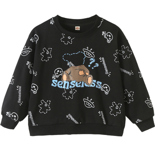 女童卫衣春装纯棉2026新款薄款洋气大童春秋女款洋气时髦韩版上衣