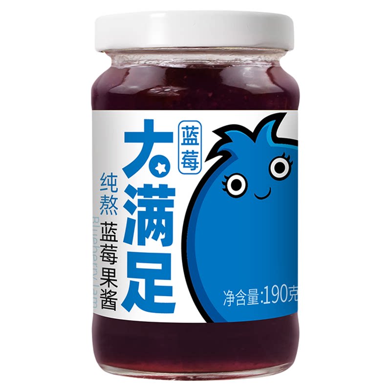 仲景纯熬蓝莓果酱190g大粒果肉酱