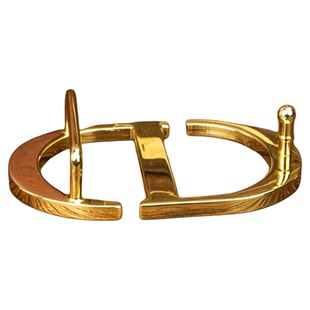 时尚字母CD2.0皮带扣头女款DIY纯铜百搭金色青年简约皮带扣腰带头