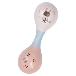 法国moulinroty茉兰若缇婴幼儿沙锤抓握早教音乐启蒙视听益智玩具