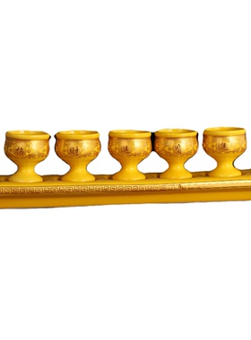 陶瓷财神仙家摆件招财供水杯酒杯