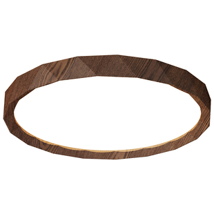 中古风卧室灯吸顶灯led护眼日式复古侘寂胡桃木纹餐厅书房间灯具