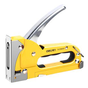 得力钉枪手动射钉枪码钉枪木工钉子专用打钉神器马订枪气钉枪家用